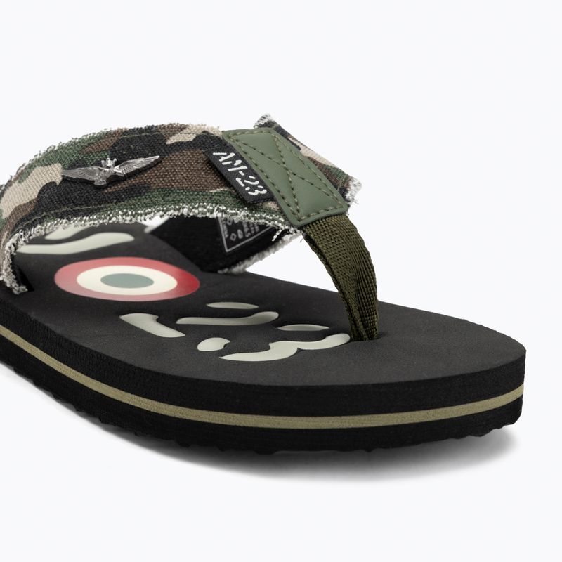 Férfi Aeronautica Militare 251SC310CT3593 terepszínű zöld flip flopok 7