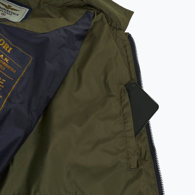 Férfi Aeronautica Militare Heritage katonai olívazöld kabát 7