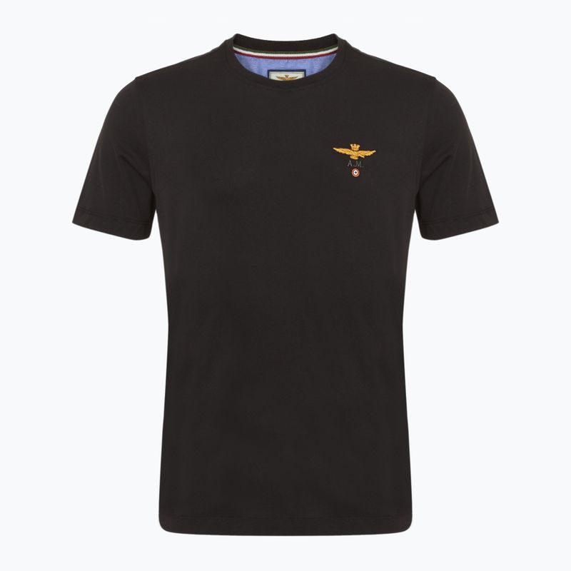 Férfi Aeronautica Militare Essential jet fekete póló
