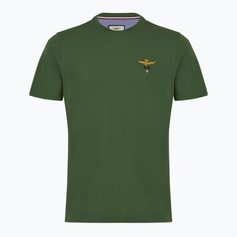 Férfi póló Aeronautica Militare Essential erdőzöld