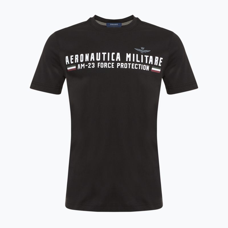 Férfi Aeronautica Militare Heritage jet fekete póló