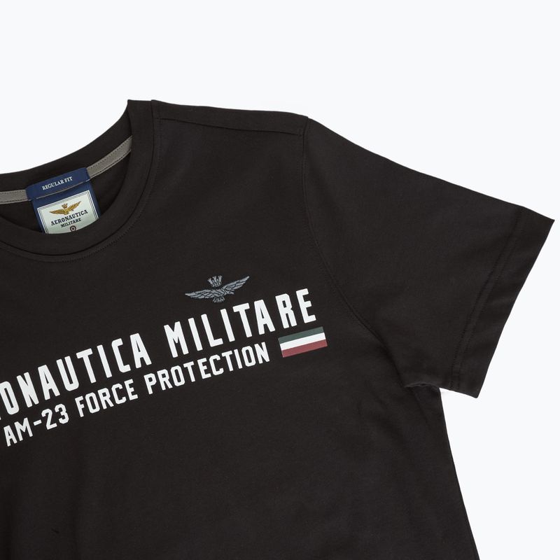 Férfi Aeronautica Militare Heritage jet fekete póló 3