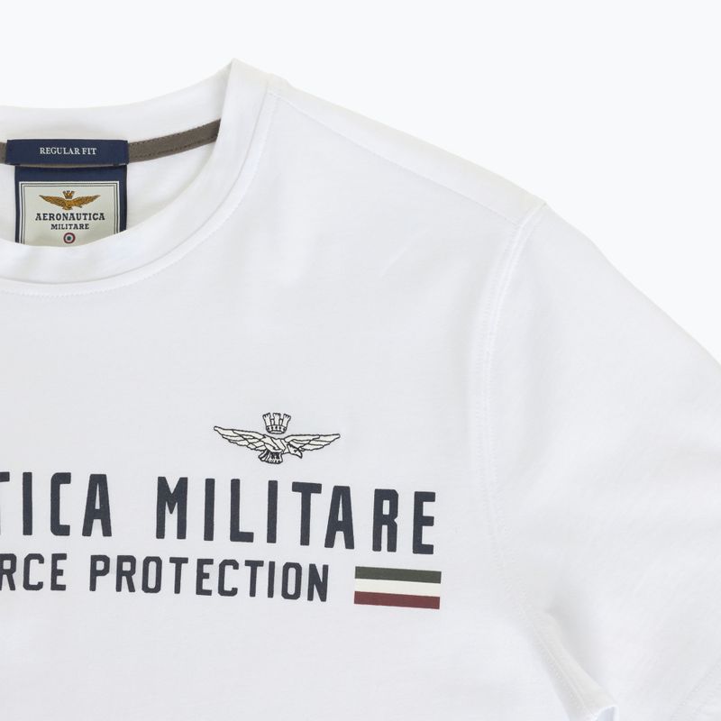 Férfi Aeronautica Militare Heritage fekete-fehér póló 3