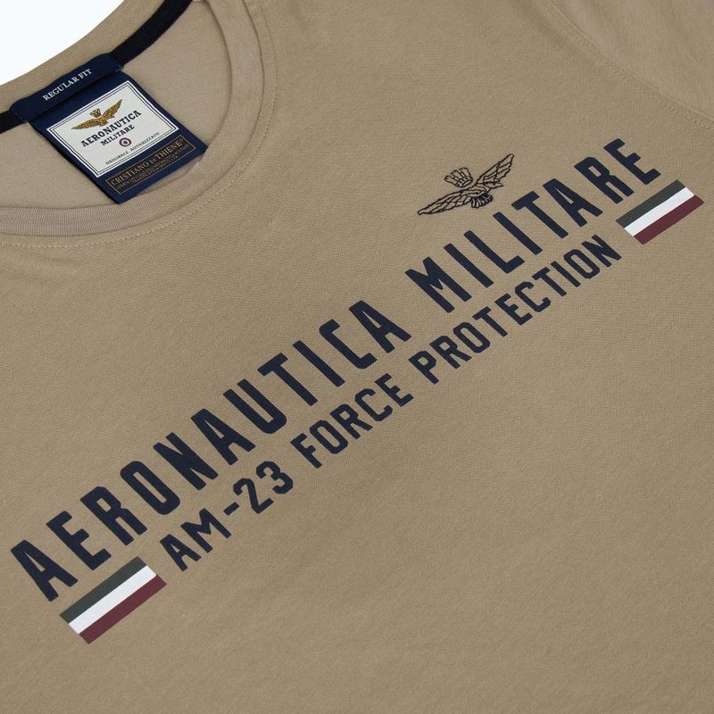Férfi Aeronautica Militare Heritage dune bézs színű póló 3