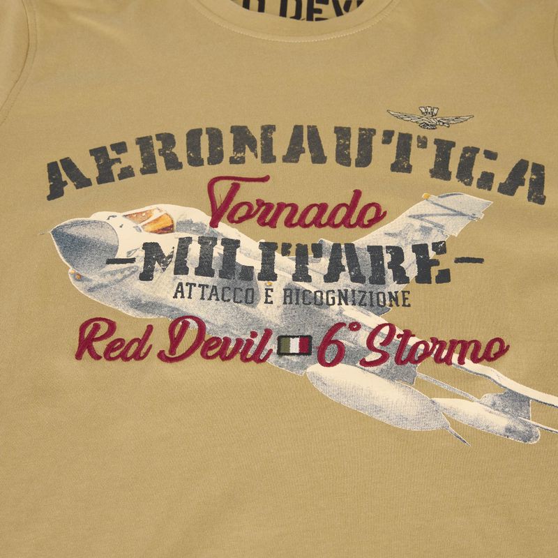 Férfi Aeronautica Militare Tornado póló antilop bézs 4