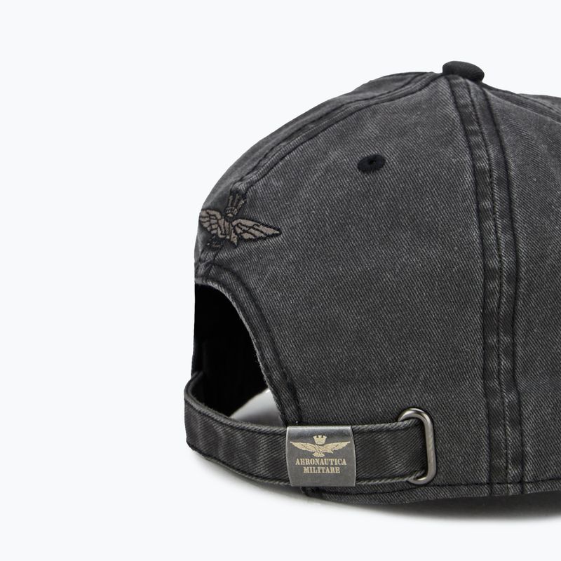 Férfi Aeronautica Militare baseball sapka 251HA1204CT2476 fekete mosott 4