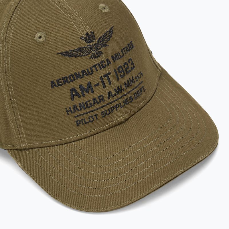 Férfi Aeronautica Militare baseball sapka 252HA1223UCT03299 sötét olajzöld színű 3
