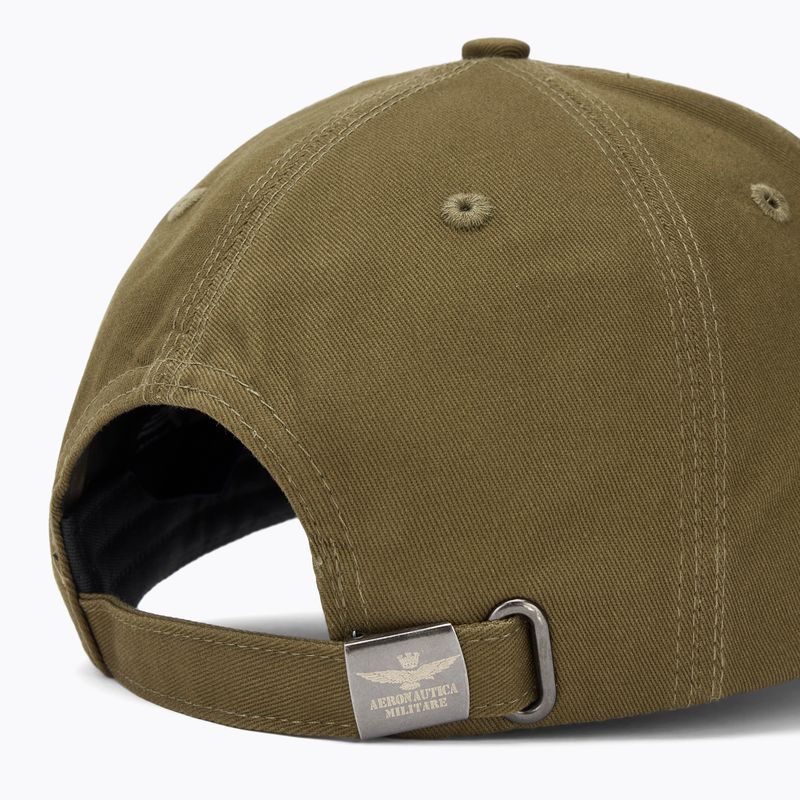 Férfi Aeronautica Militare baseball sapka 252HA1223UCT03299 sötét olajzöld színű 4