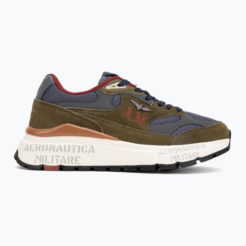 Férfi cipők Aeronautica Militare 252SC0318UCT04248 military green/navy blue 2