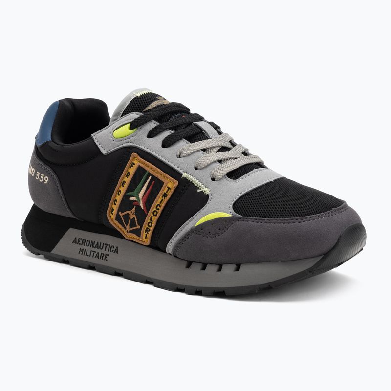 Férfi cipők Aeronautica Militare 252SC0292UCT03331 black/grey