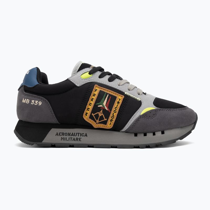 Férfi cipők Aeronautica Militare 252SC0292UCT03331 black/grey 2