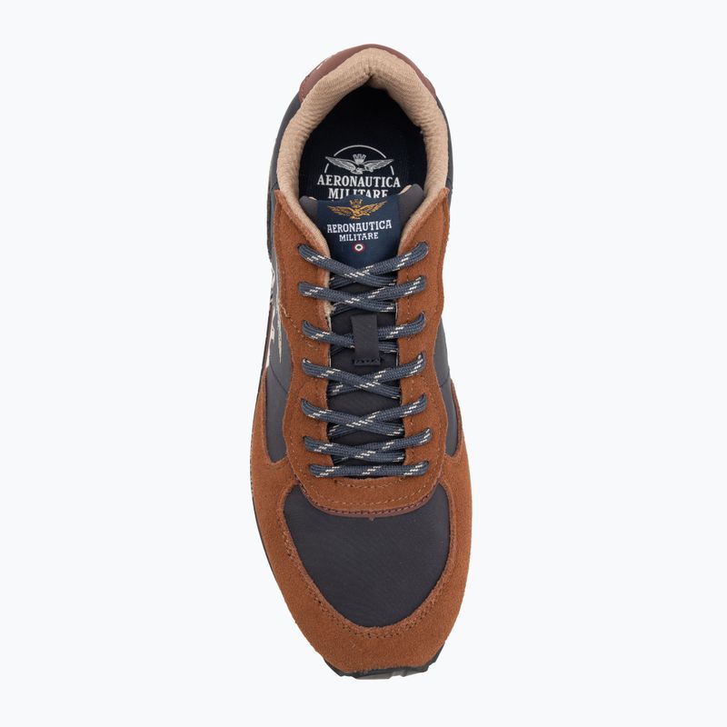 Férfi cipők Aeronautica Militare 252SC0320UPL00313 navy blue/brown 5