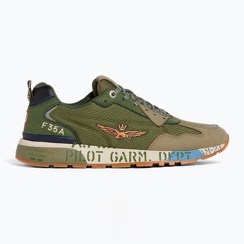 Férfi cipők Aeronautica Militare 252SC0276UCT04249 military green 8