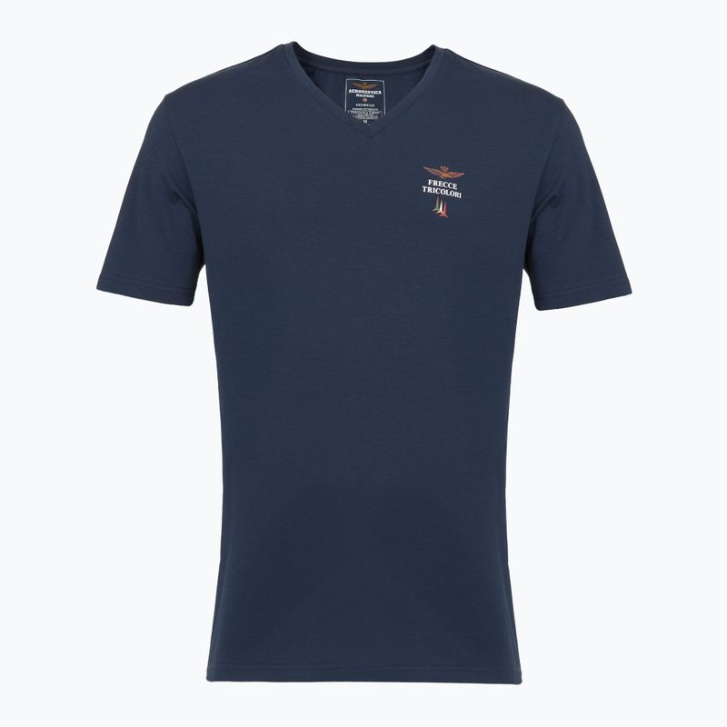 Férfi póló Aeronautica Militare AM1UTI006 V-Neck blue