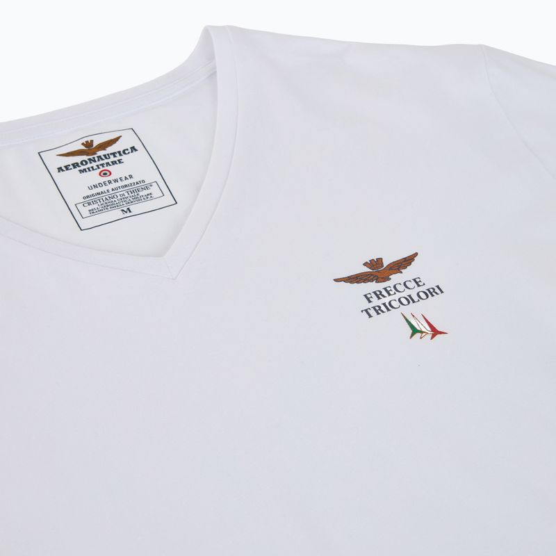 V-nyakú férfi póló Aeronautica Militare AM1UTI006 white 3