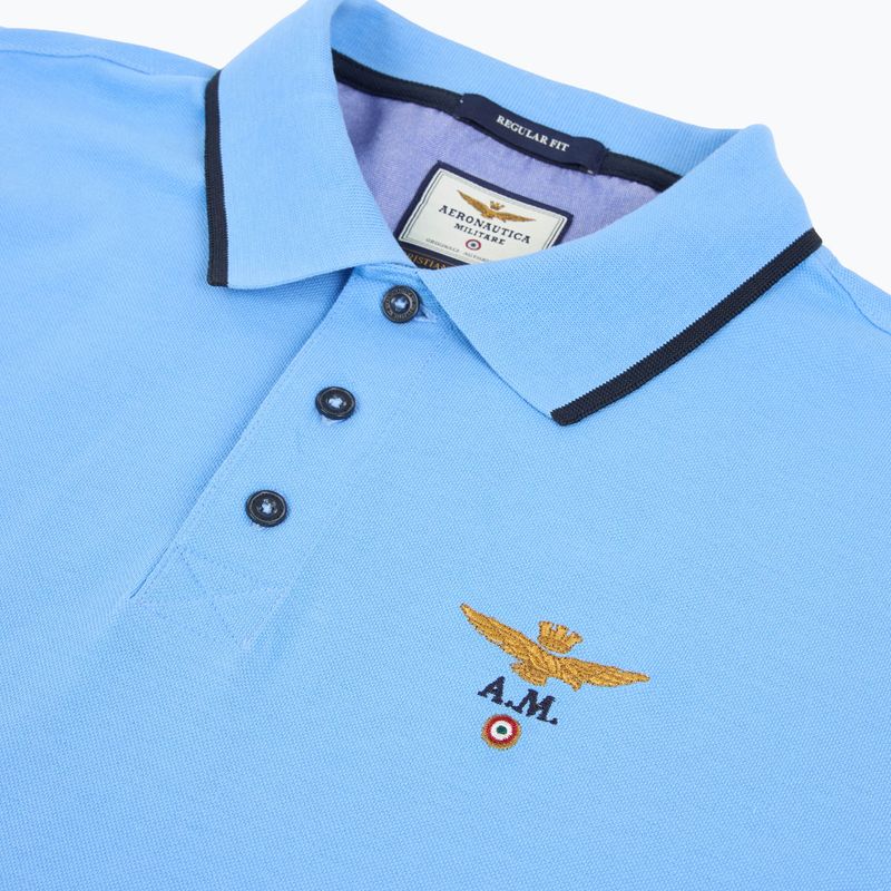 Póló Aeronautica Militare PO1308UP00082 Polo silver lake blue 3