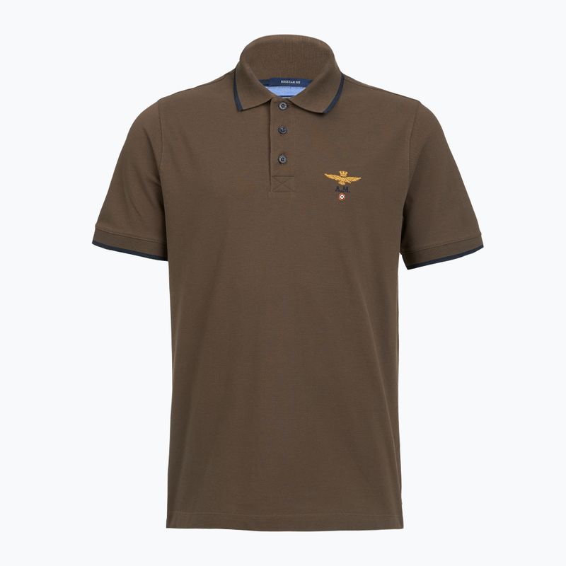 Póló Aeronautica Militare PO1308UP00082 Polo chestnut brown