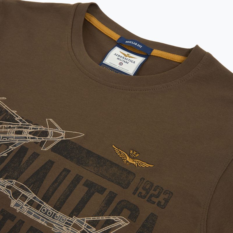 Férfi póló Aeronautica Militare TS2535UJ00641 chestnut brown 3