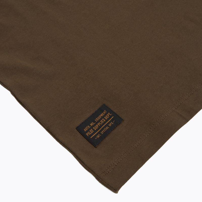 Férfi póló Aeronautica Militare TS2535UJ00641 chestnut brown 4