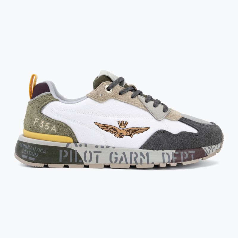 Férfi cipők Aeronautica Militare SC0276UCT03546 off white/green/brown/grey 2