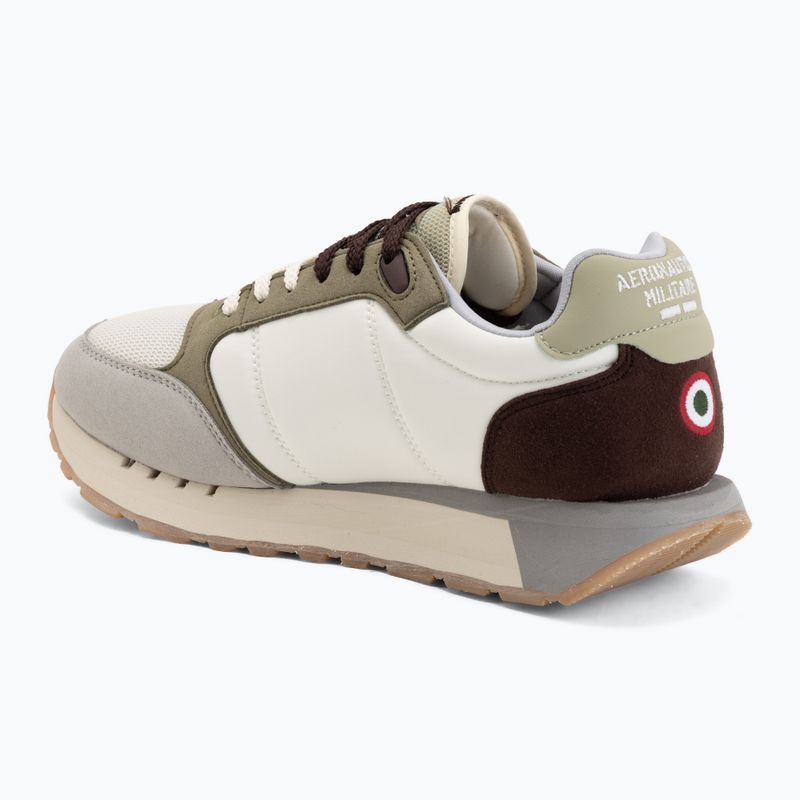 Férfi cipők Aeronautica Militare SC0292UCT03331 off white/green/brown/grey 3