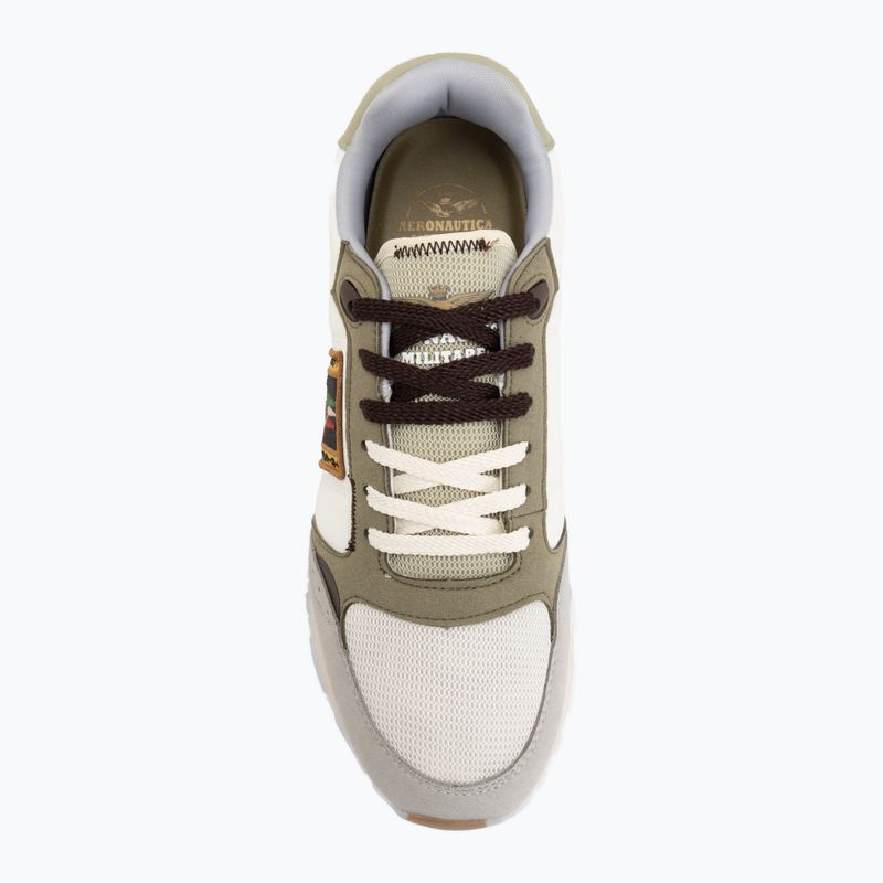 Férfi cipők Aeronautica Militare SC0292UCT03331 off white/green/brown/grey 5