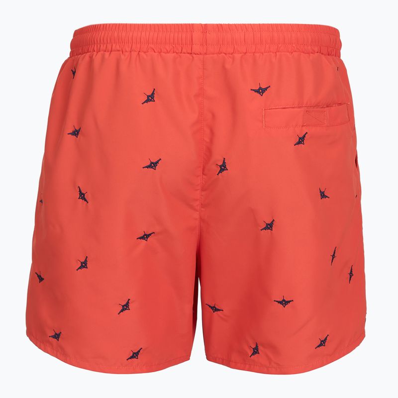 Férfi úszóshort Aeronautica Militare BW0232UCT04317 paprika 2