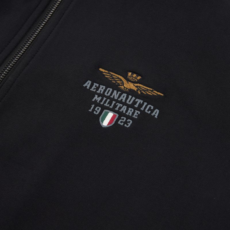 Férfi pulóver Aeronautica Militare FE2096UF00674 Hoodie jet black 3