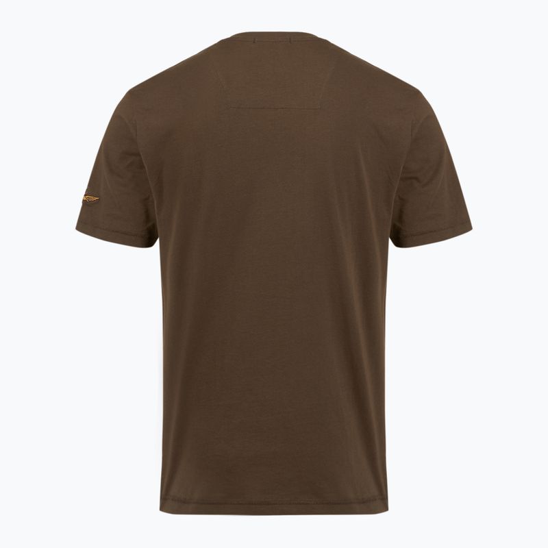 Férfi póló Aeronautica Militare TS2538UJ00727 chestnut brown 2