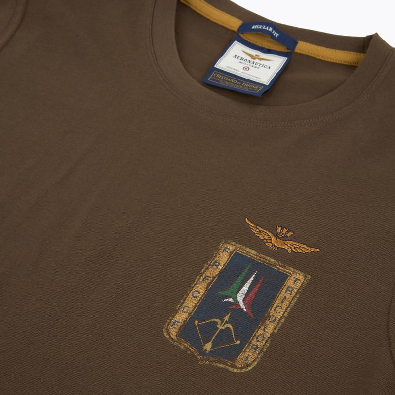 Férfi póló Aeronautica Militare TS2535UJ00641 chestnut brown 3