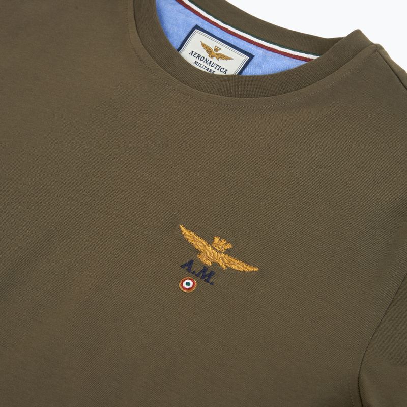 Férfi póló Aeronautica Militare TS1580UJ00372 dark green 3