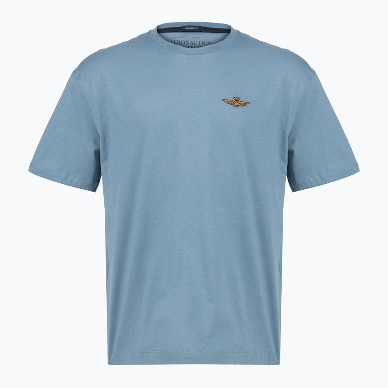 Férfi póló Aeronautica Militare TS2535UJ00641 dusty blue