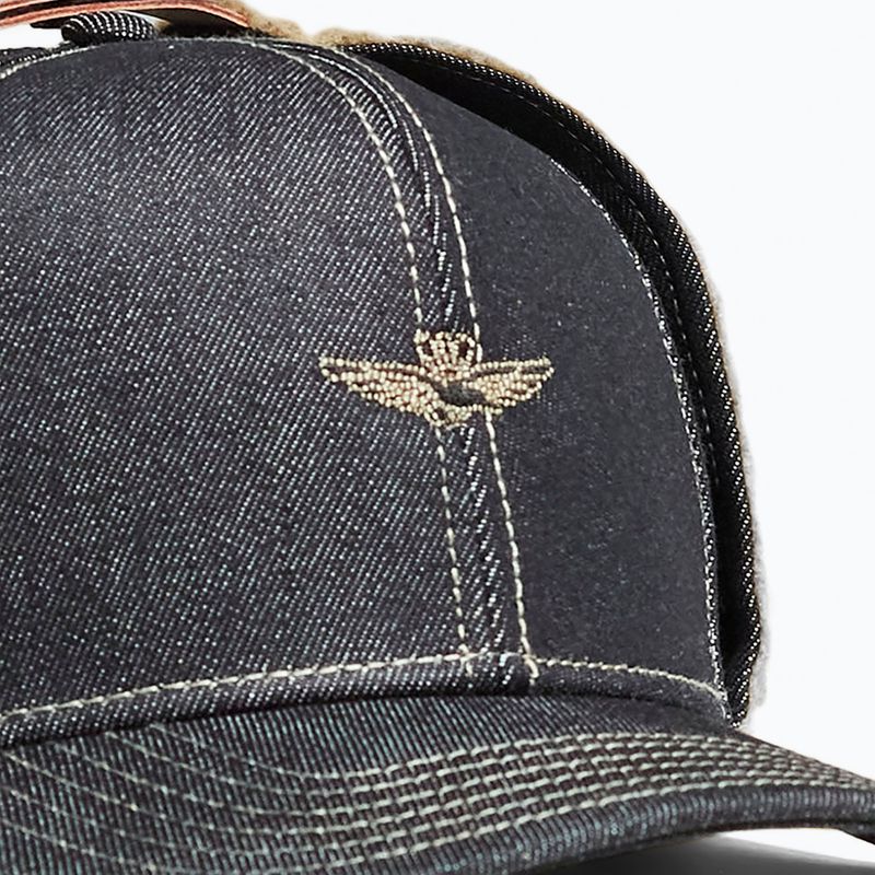 Férfi ellenzős sapka Czapka Aeronautica Militare 262HA1260DCT04366 denim nero 3