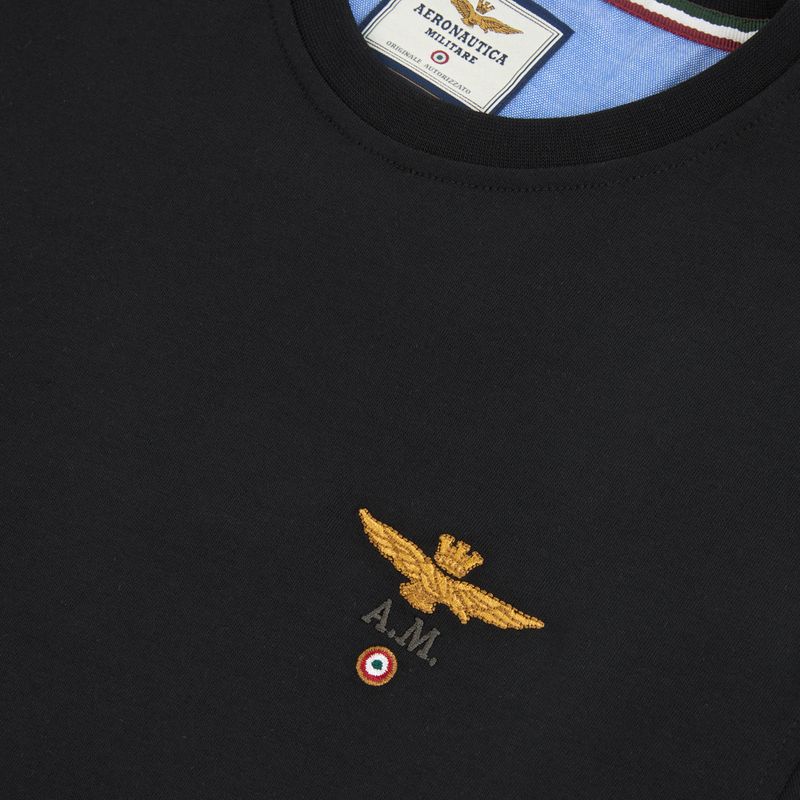 Férfi póló Aeronautica Militare 262TS1580UJ00372 jet black 3