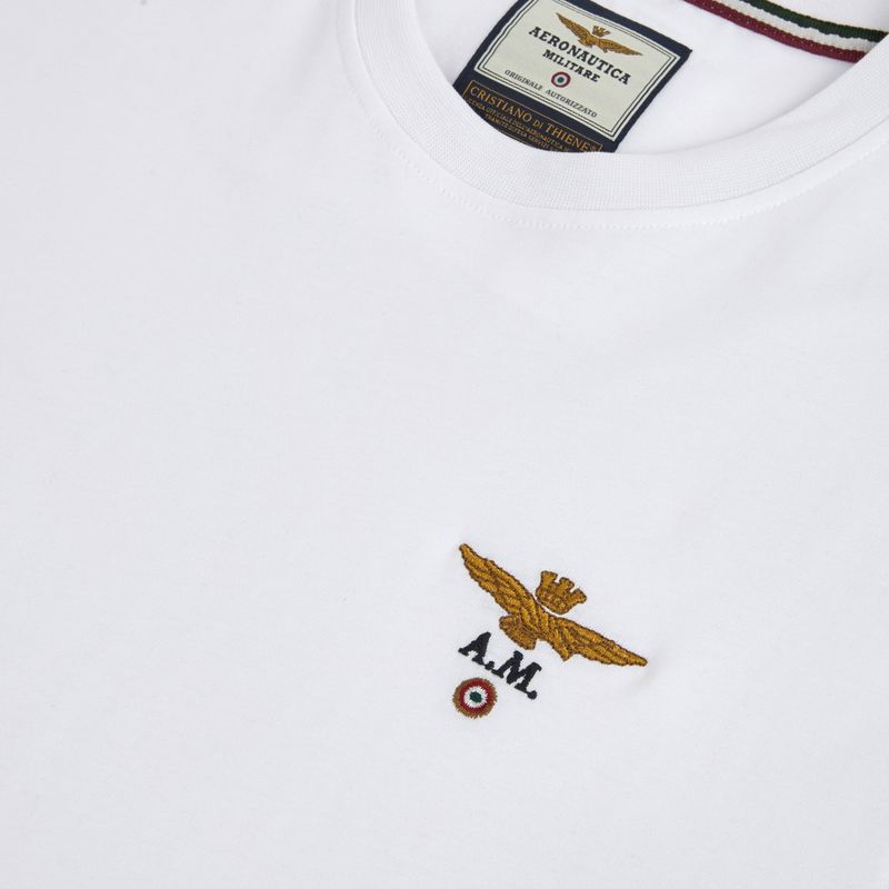 Férfi póló Aeronautica Militare 262TS1580UJ00372 off white 3