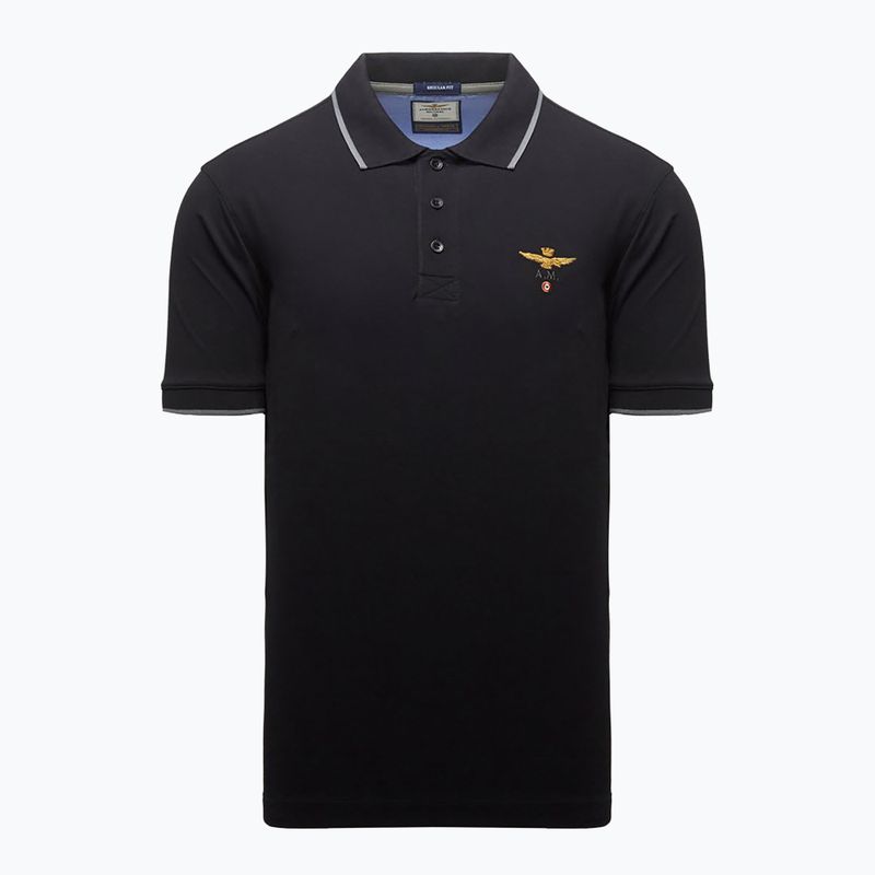 Férfi póló Aeronautica Militare 262PO1308UP00082 Polo jet black