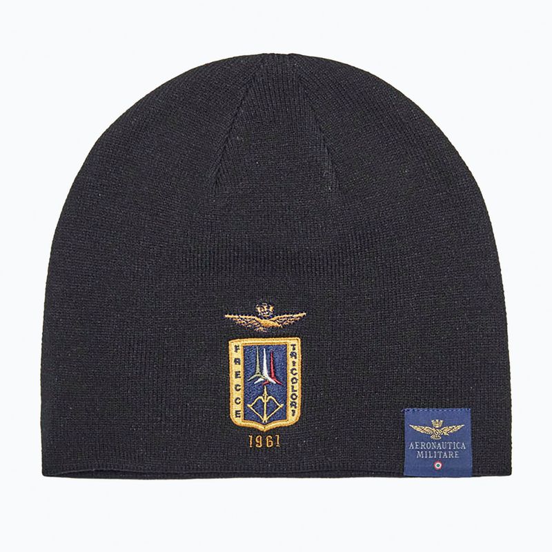Férfi téli sapka Czapka Aeronautica Militare 262CU0092UL00450 jet black
