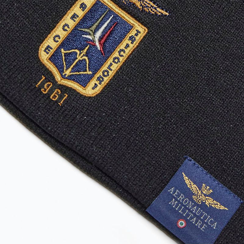Férfi téli sapka Czapka Aeronautica Militare 262CU0092UL00450 jet black 3