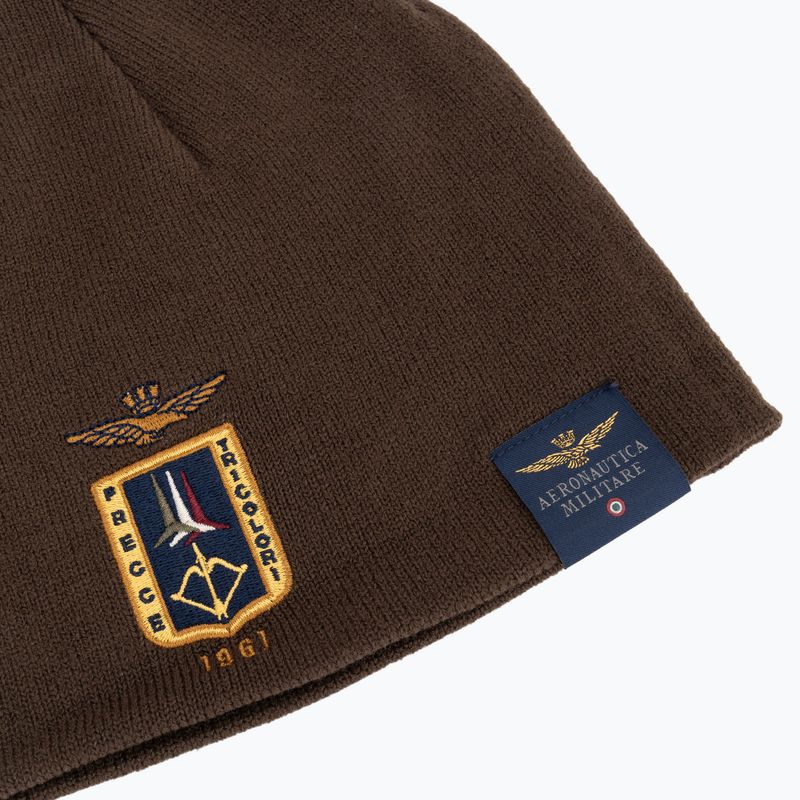 Férfi téli sapka Czapka Aeronautica Militare 262CU0092UL00450 chestnut brown 3