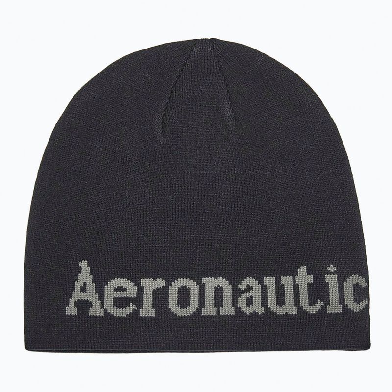 Férfi téli sapka Czapka Aeronautica Militare 262CU0093UL00450 jet black