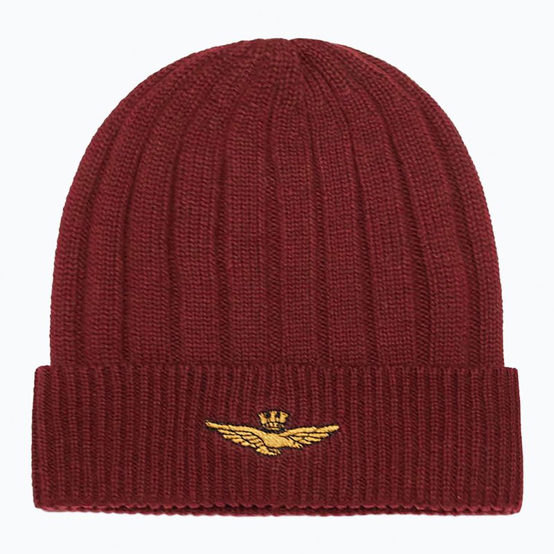 Férfi téli sapka Czapka Aeronautica Militare 262CU0098UL00485 bordeaux