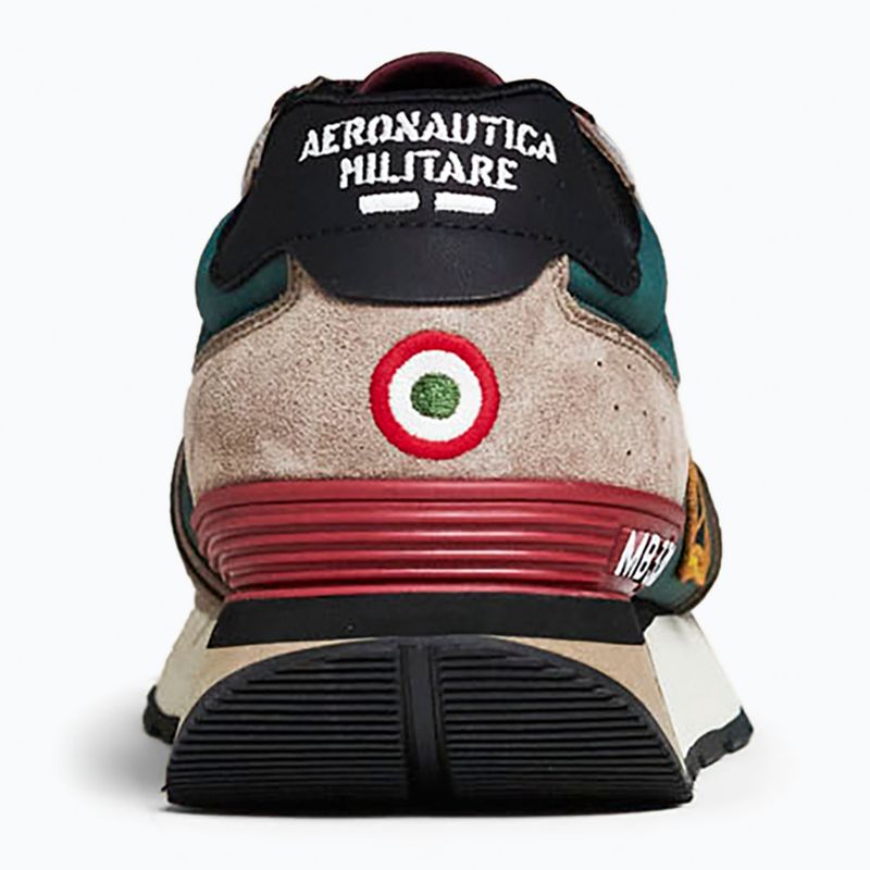 Férfi cipők Buty Aeronautica Militare 262SC0292UCT04394 taupe/verde bosco 2