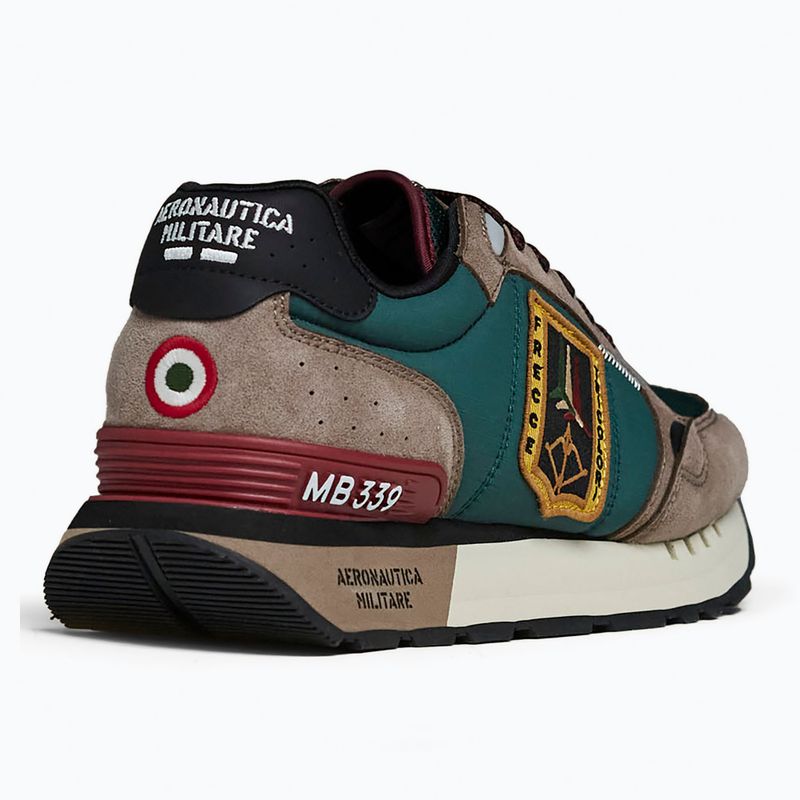Férfi cipők Buty Aeronautica Militare 262SC0292UCT04394 taupe/verde bosco 3