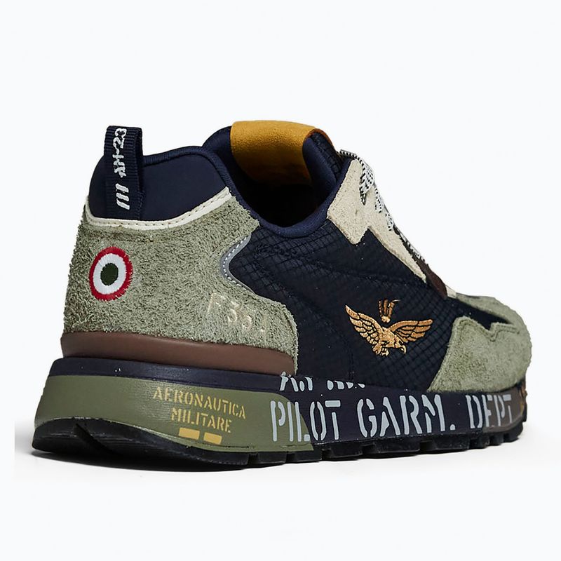 Férfi cipők Buty Aeronautica Militare 262SC0276UCT03546 Furry verde/blu 3
