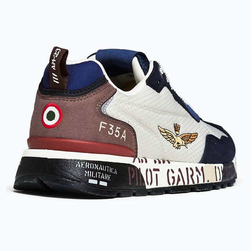 Férfi cipők Buty Aeronautica Militare 262SC0276UCT04327 bianco/blu 2