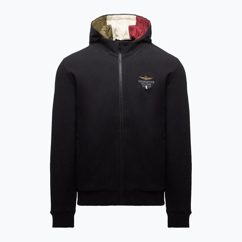 Férfi pulóver Aeronautica Militare 262FE2097UF00662 Hoodie jet black