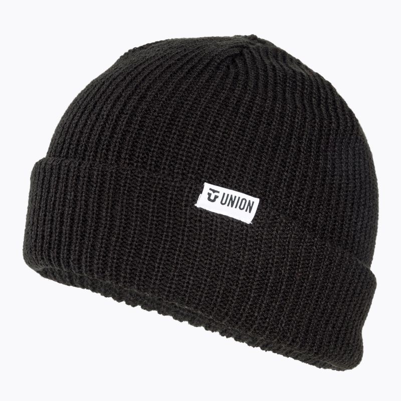 Union Low Cuff Beanie fekete téli sapka 4