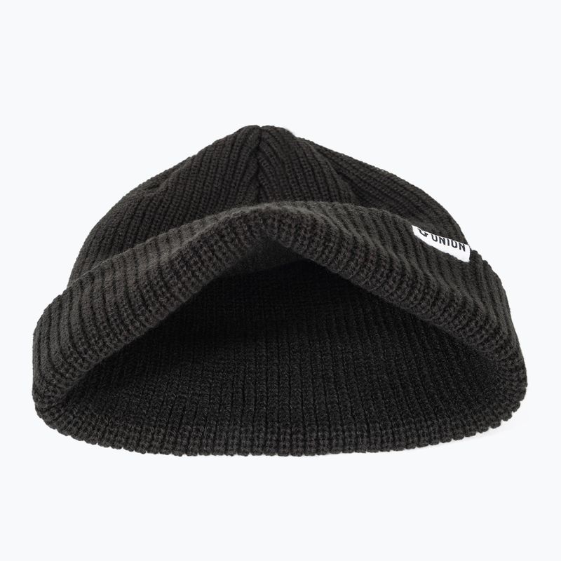 Union Low Cuff Beanie fekete téli sapka 6