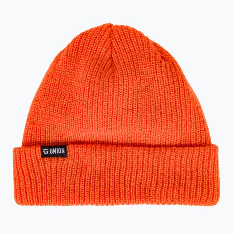 Union Low Cuff Beanie orange téli sapka