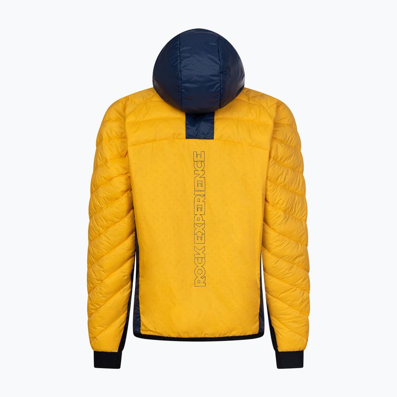 Férfi bélelt dzseki Rock Experience Kavick 2.0 gold fusion/dress blues 2